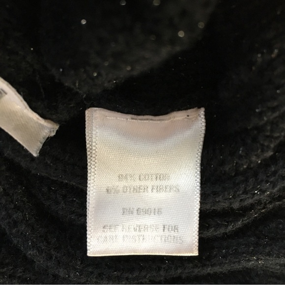 Studio Works Petite Black Turtle Neck Cable Knit Sweater - Picture 6 of 15